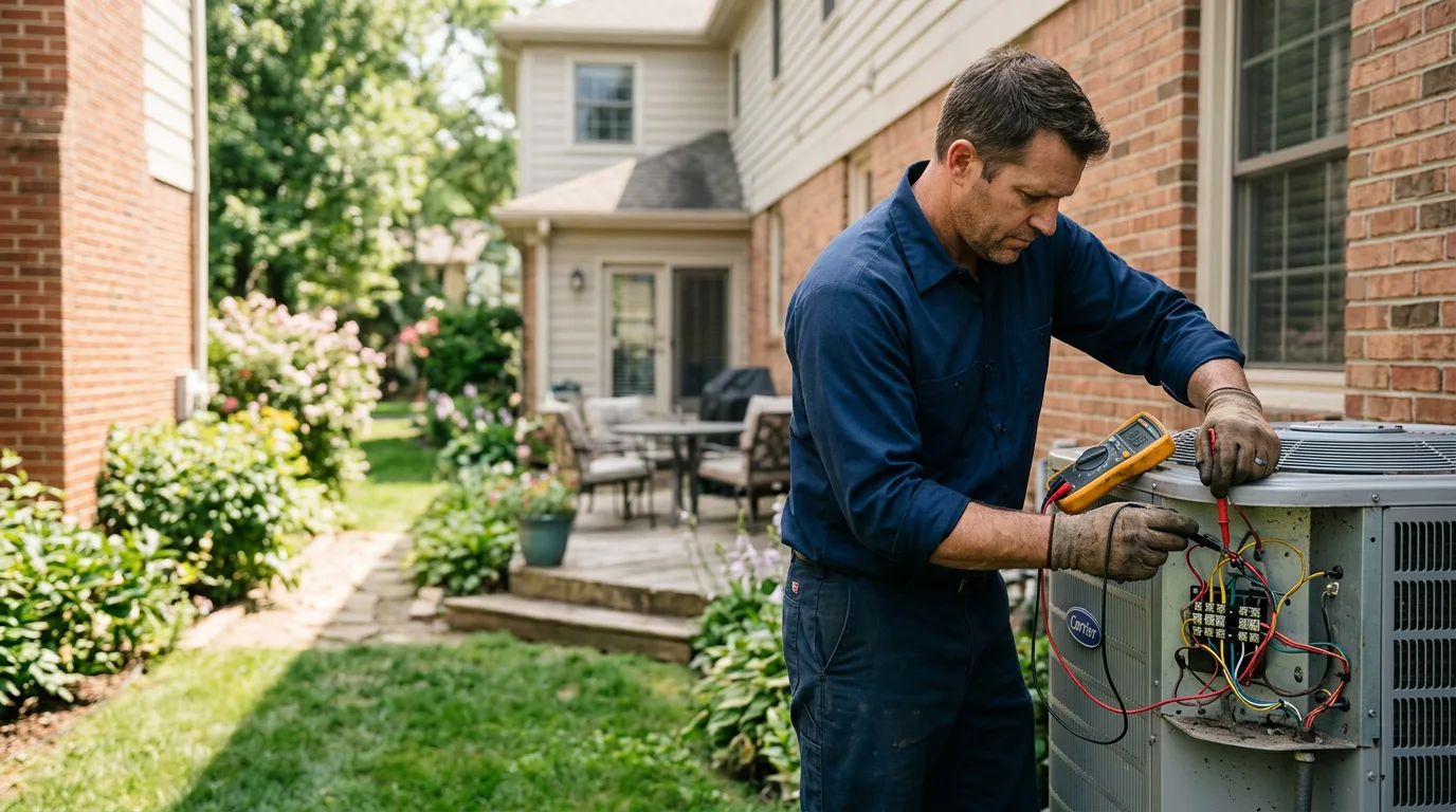 HVAC technician working near Philo, CA